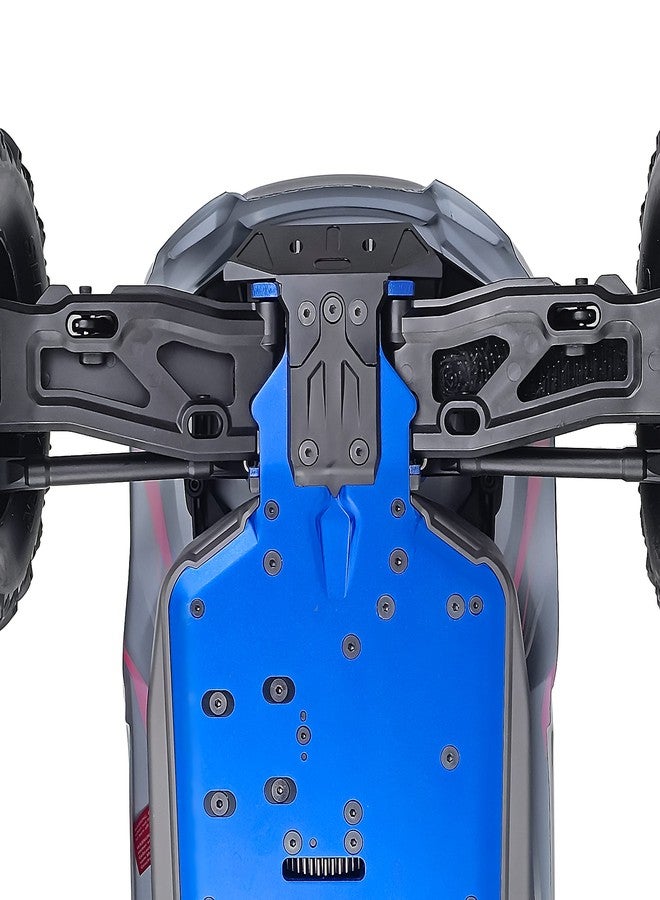 JGGZONE Aluminium Alloy Front + Rear Tie Bar Mount Bumper Protector Guard Compatible with Traxxas 1/8 Sledge 4WD Monster Truck Upgraded Parts, Black - Image 4